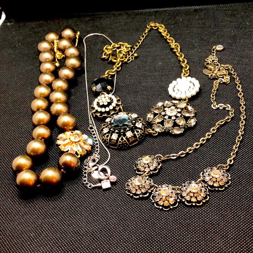 Lia Sophia Choker Necklaces with pearls, onyx, rhinestones and more...